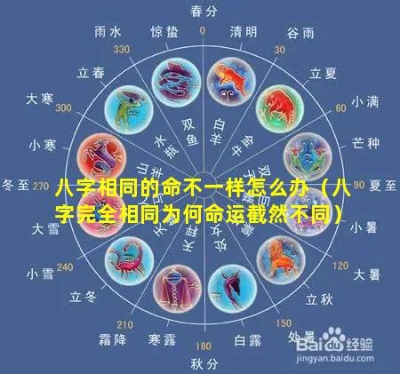 八字相同的命不一样怎么办（八字完全相同为何命运截然不同）
