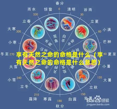 享有天然之命的命格是什么（享有天然之命的命格是什么意思）