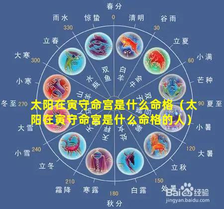 太阳在寅守命宫是什么命格（太阳在寅守命宫是什么命格的人）
